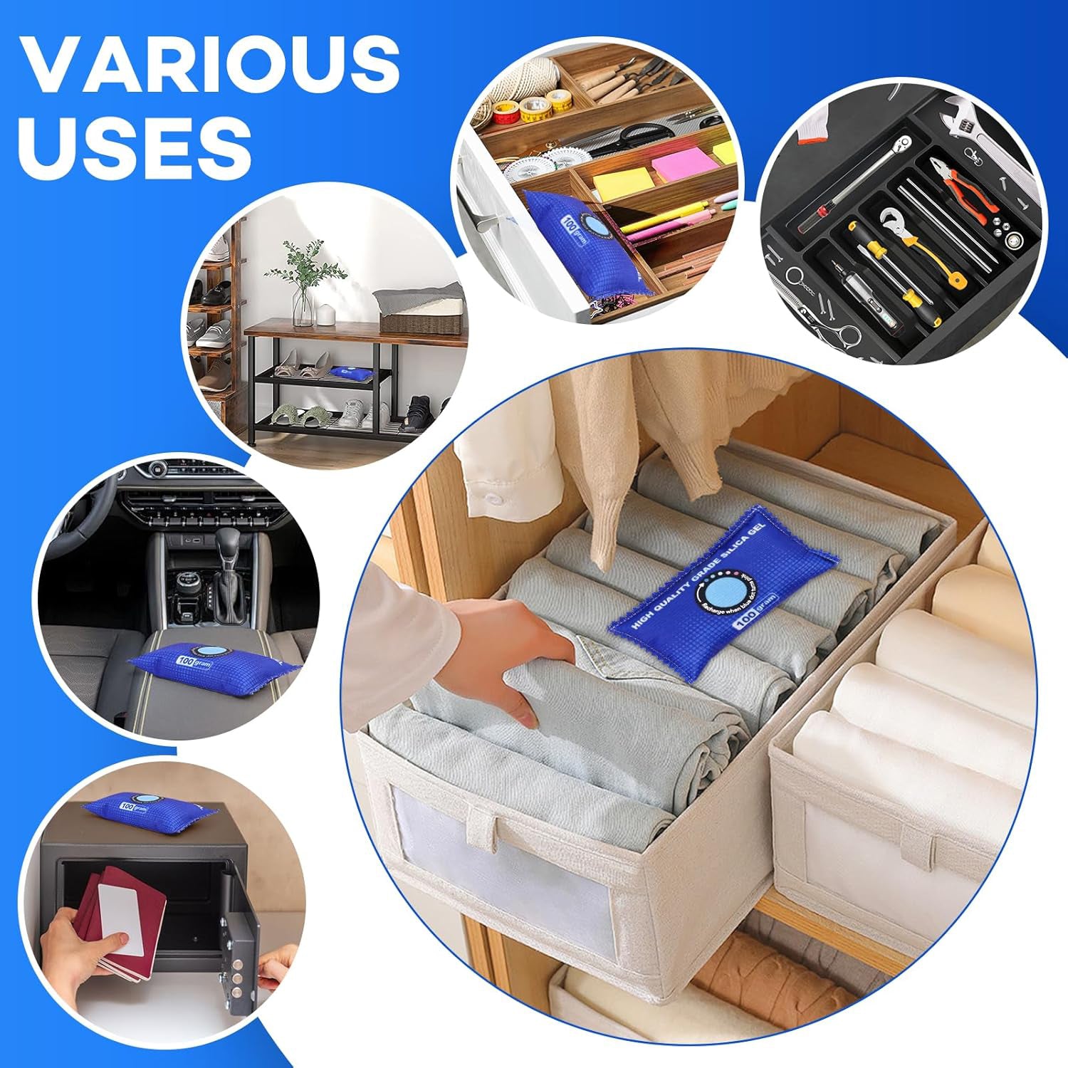 Reusable Moisture Absorber Dehumidifier Box