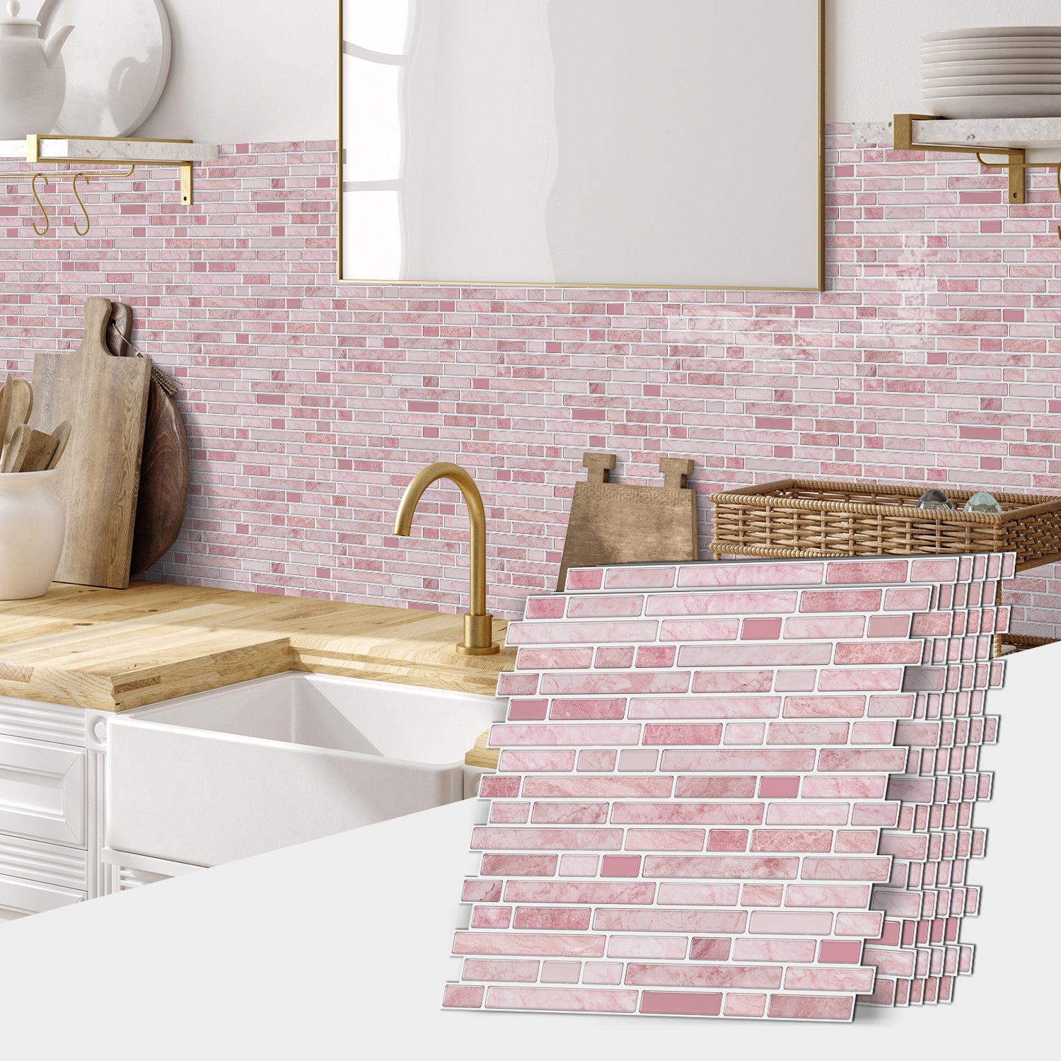 Peel and Stick Backsplash Tiles