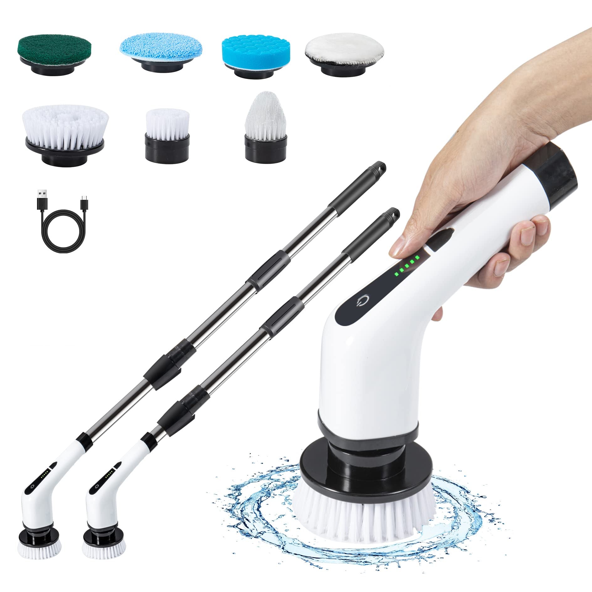 Electric Spin Scrubber 7-in-1