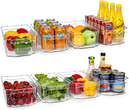 Fridge Organizer Bins 6-Pack