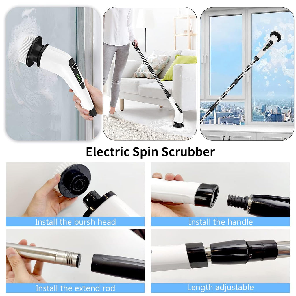 Electric Spin Scrubber 7-in-1
