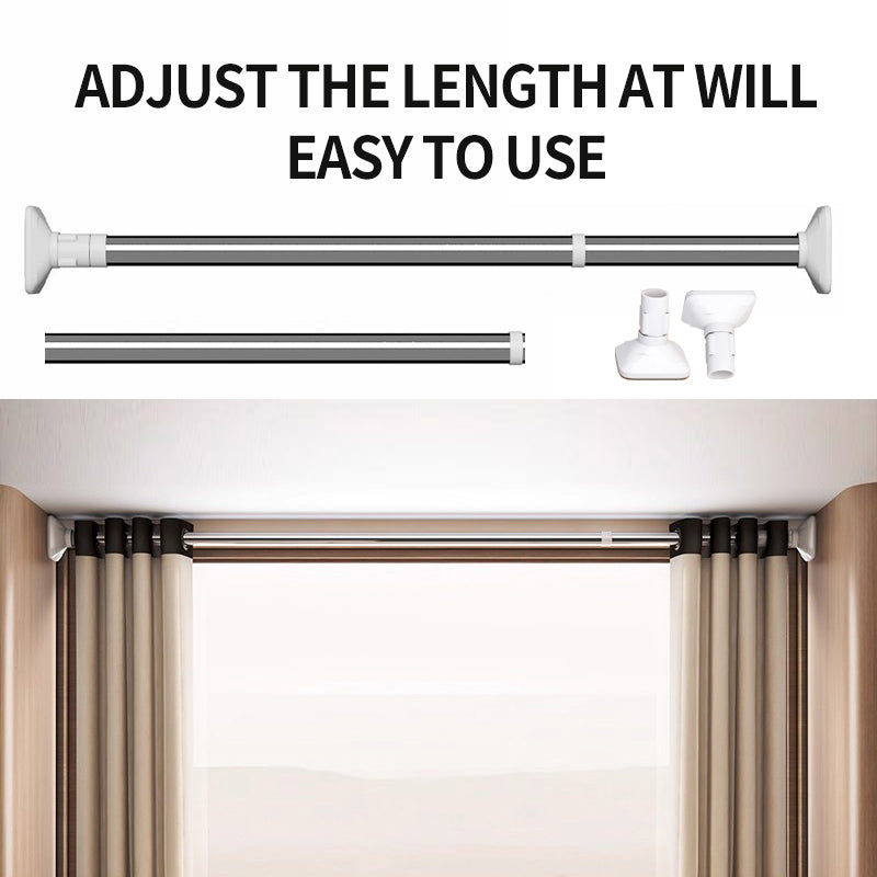 Tension Shower Curtain Rod - No Drill Adjustable S