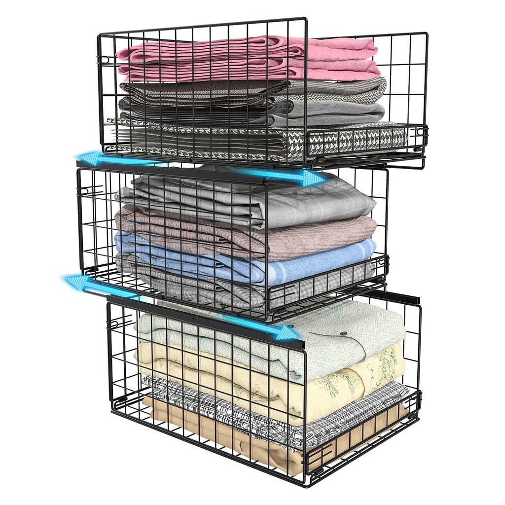 Wardrobe Closet Organizer Set (4-Pack) - Stackable