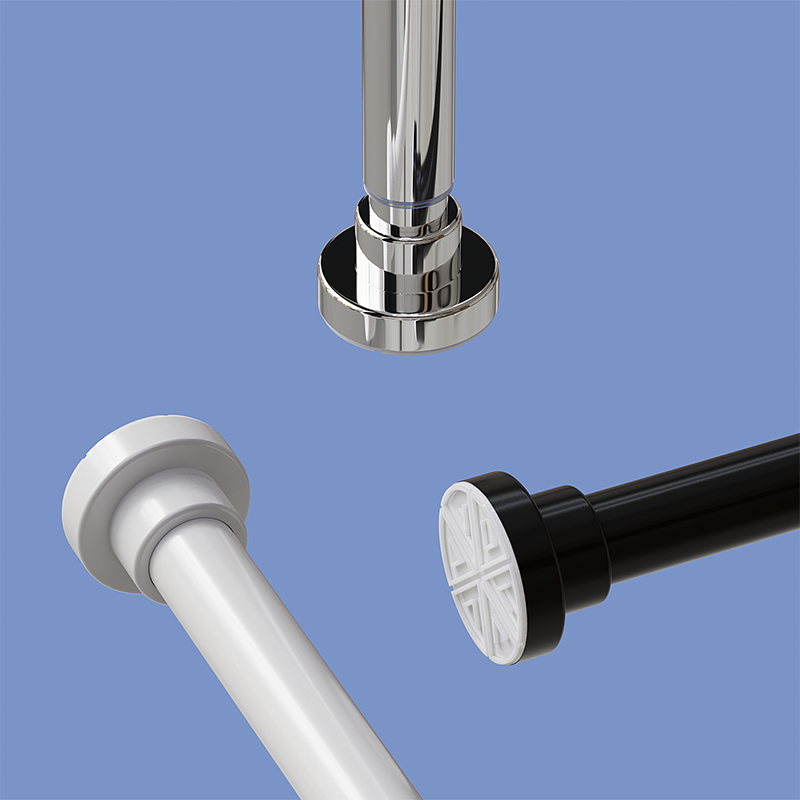 Tension Shower Curtain Rod - No Drill Adjustable S